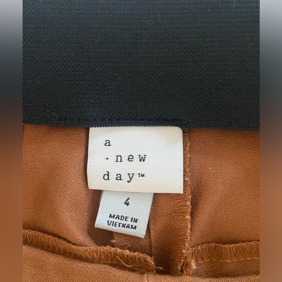 Women's High-Rise Slim Fit Kick Flare Pull-On Pants - A
New Day™ Brown 4 - Picture 4 of 5
